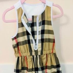 Burberry Checked Cotton Dress
